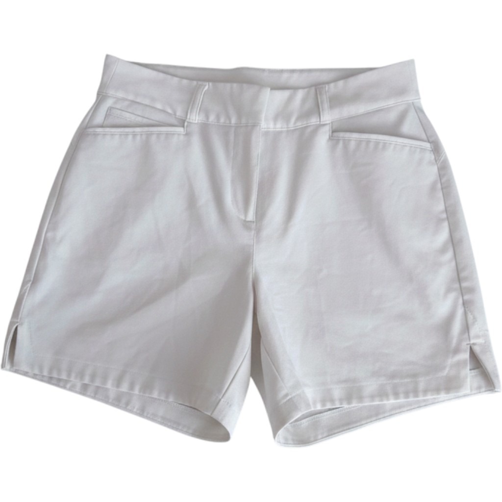 Adidas Primegreen Womens Golf Shorts White Size 6 Performance Athletic